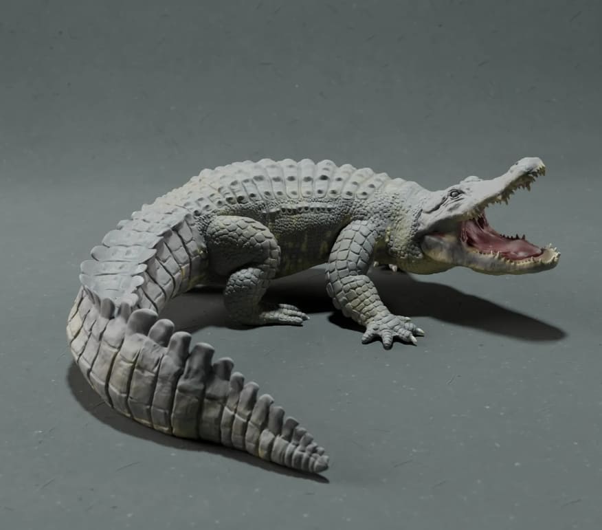 3d printed animals_crocodile